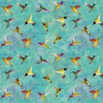 Turquoise Zen Hummingbirds