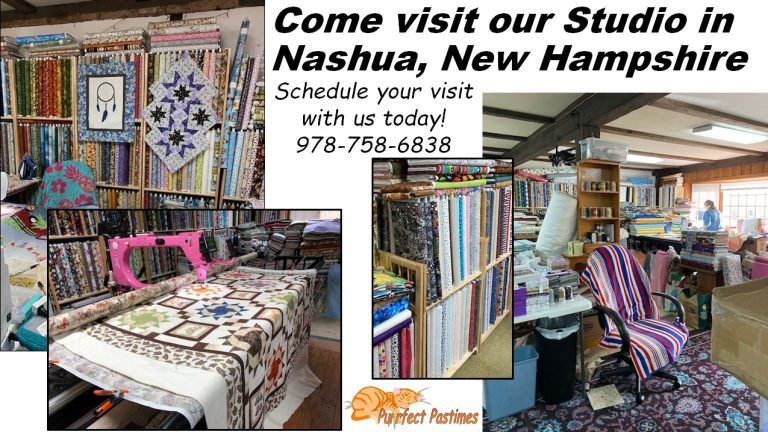 Come visit us! Purrfect Pastimes Quilting studio