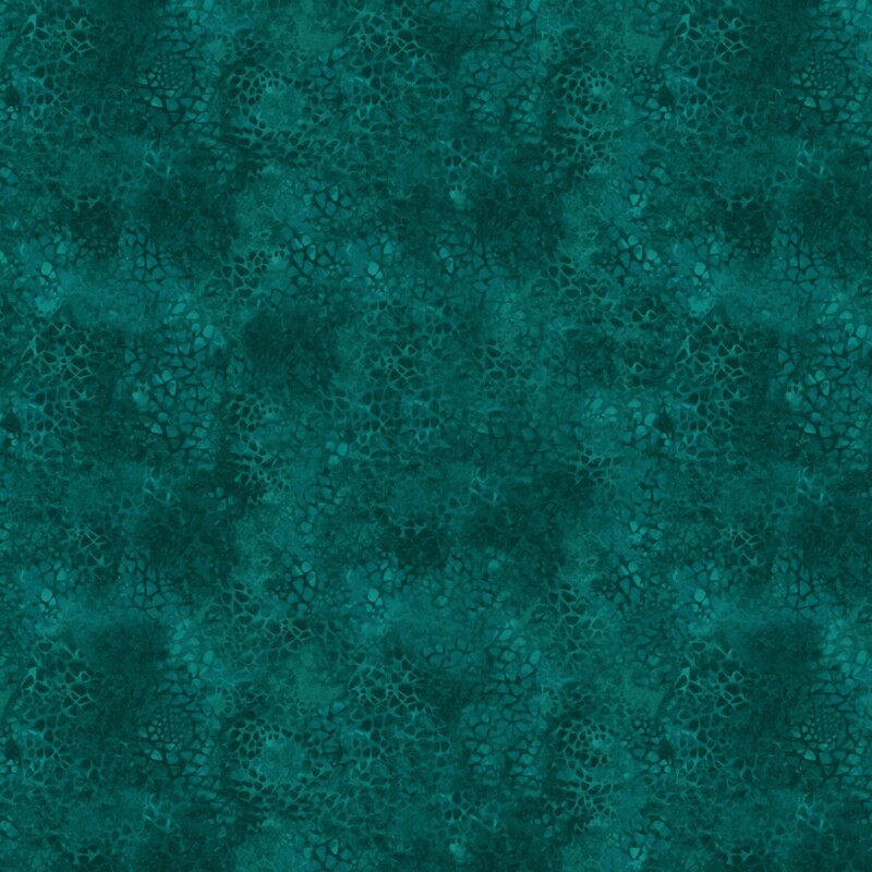 13492B-85 Benartex Teal Color Peacock Symphony Teal Color Crackle