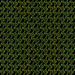Musical g-clef in green