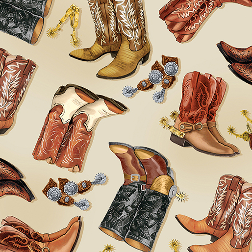 14478-07_cowboybootsecru Cowboy Boots on ecru
