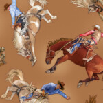 Rodeo Riders on lt brown