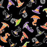 Hocus pocus hats on black