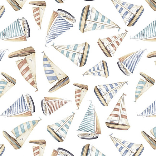 Sailboats on white