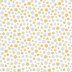 Metallic Silver and Gold Snowflakes