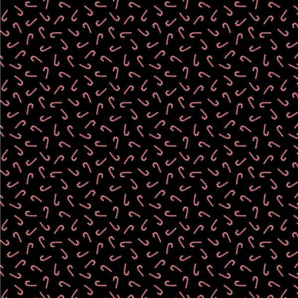 Metallic Candy Canes black