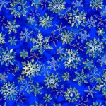 Snowflakes on blue