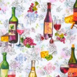 Wine Scenes on white