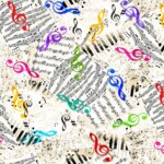 Multi G-Clef Music Notes