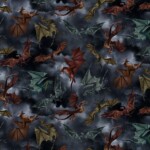 Large Dragons on Night Sky