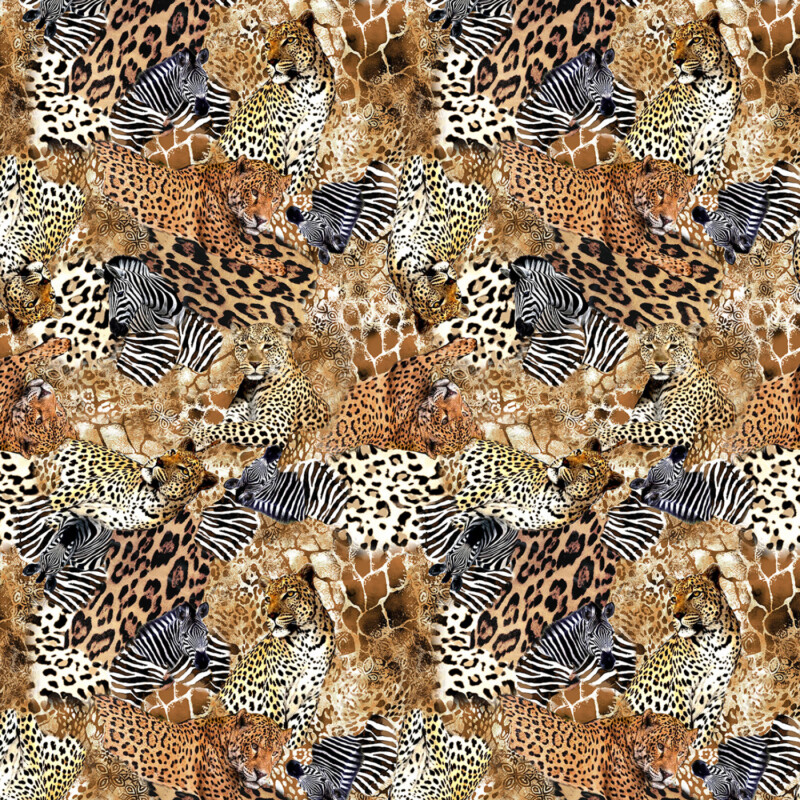 DCX11952-UMBE MM Serengeti Plains Safari Treasures African Animals on Skins