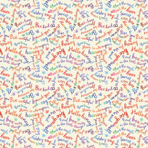 Bee Creative Words On Cream
