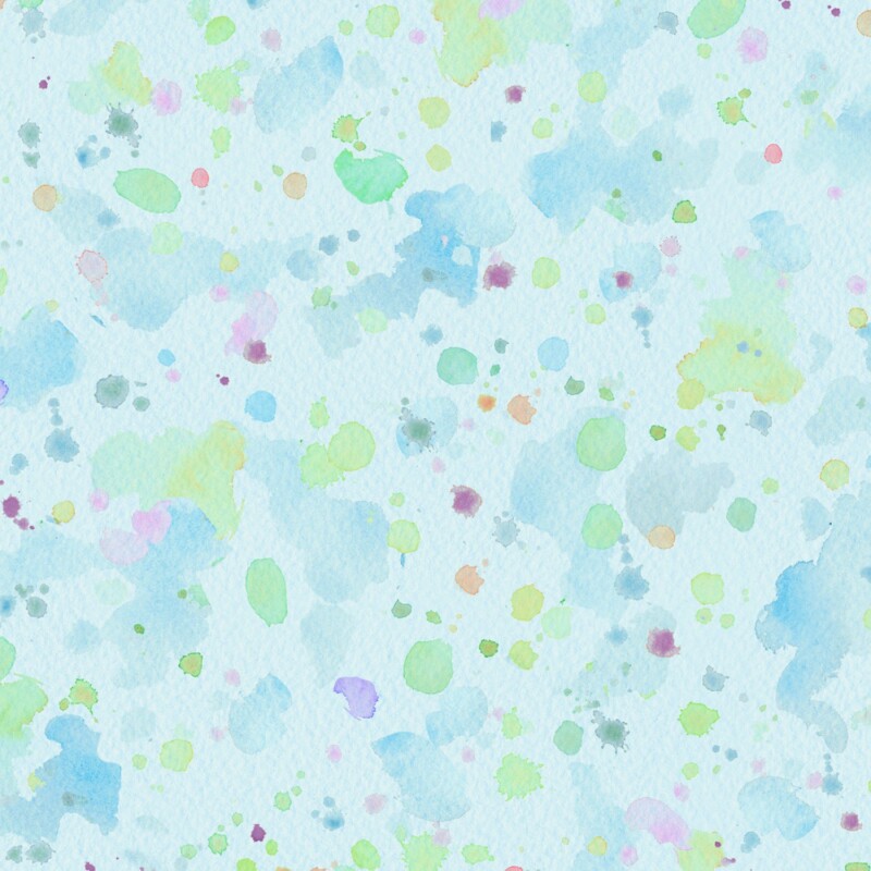 FAIG5162-B colorful splatter dots on light blue